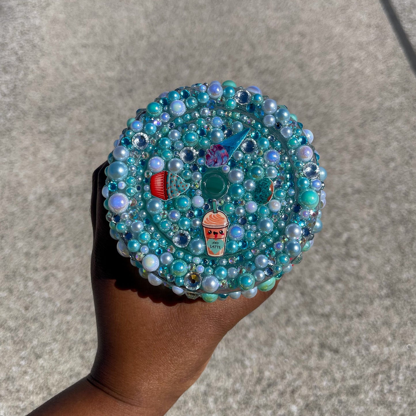 Teal bling Tumbler