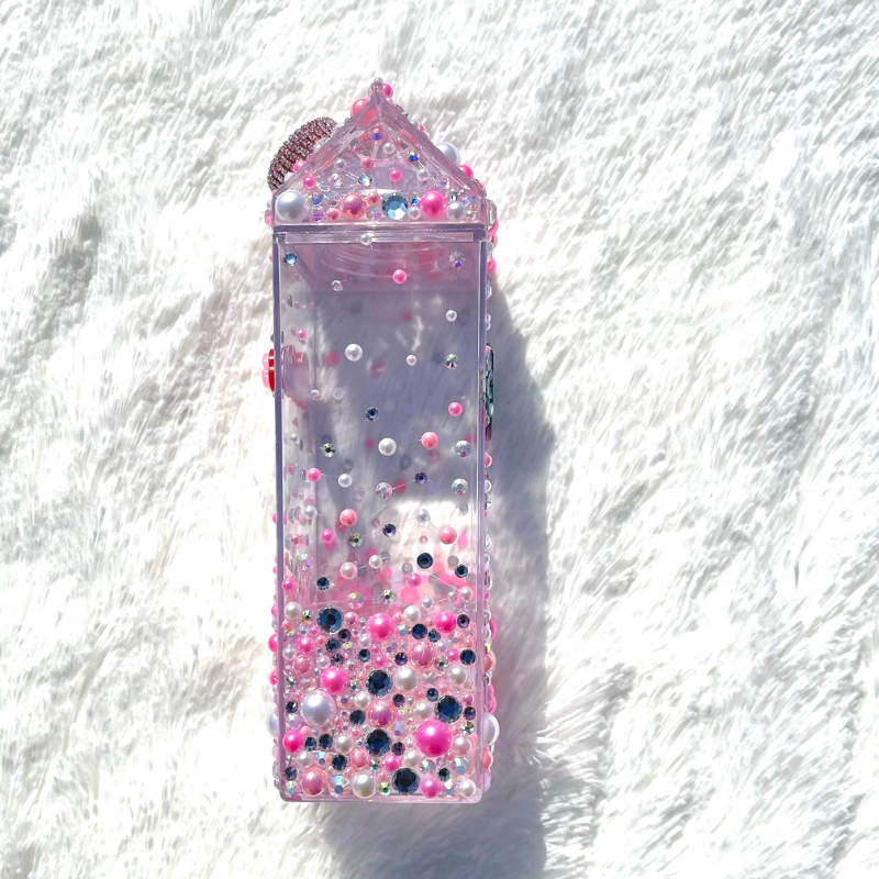 Pink Bedazzled Bottle