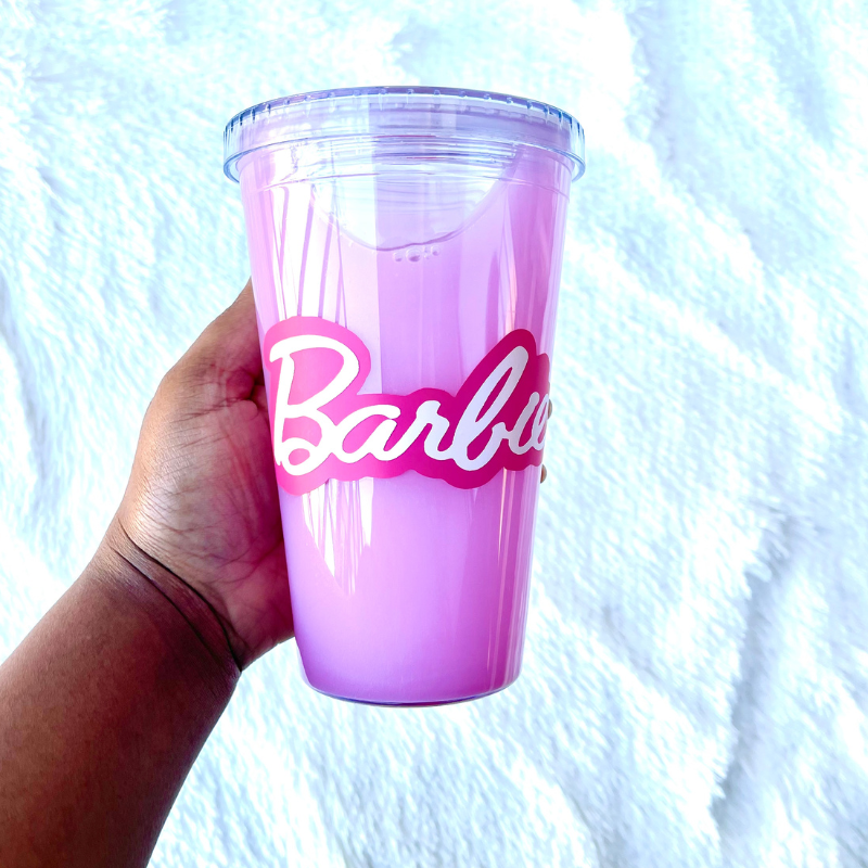 Pink Barbie Tumbler