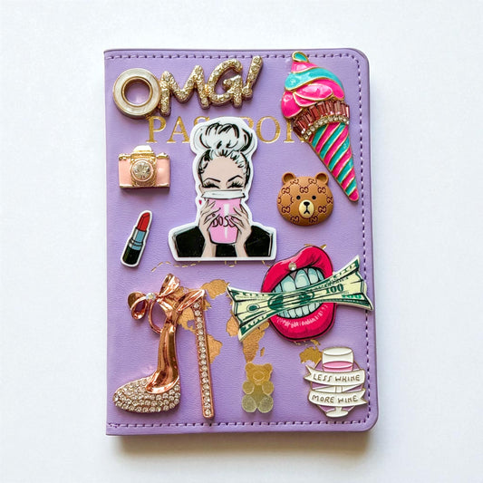 Purple charmed Passport Cover