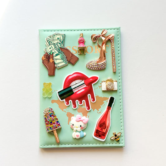 Teal charmed Passport Cover