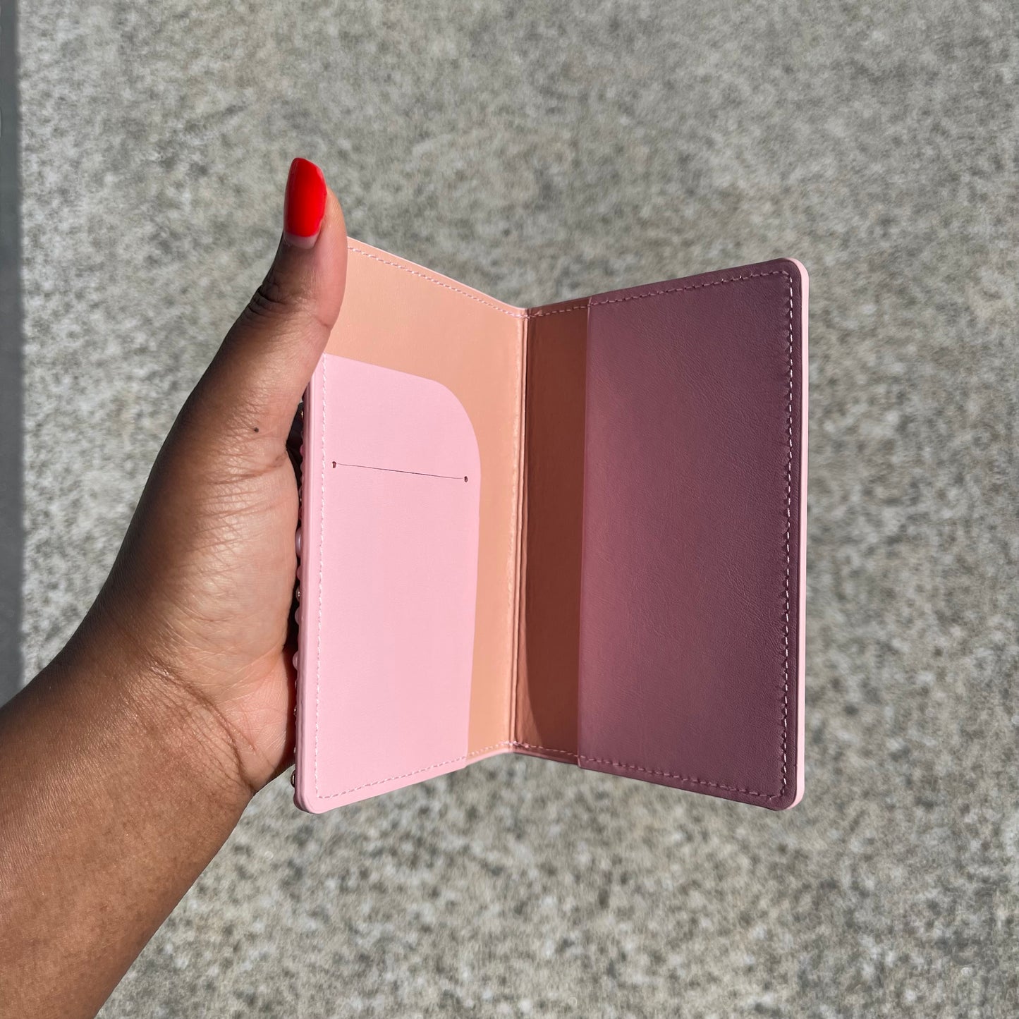 Rich Pink Passport Cover