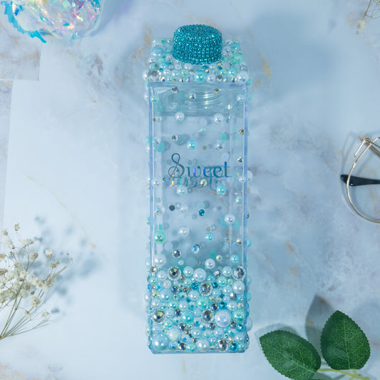 Mint Bedazzled Bottle